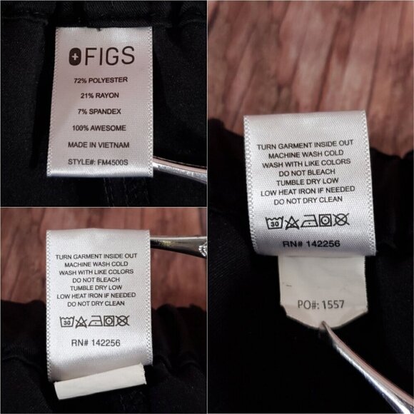 Figs Mens Size Large Black Pisco Basic Scrub Bottom Pants FM4500S PO 1557 - Picture 12 of 14